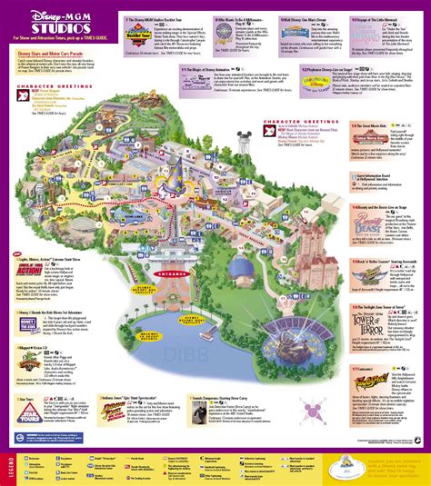 Map Of Disney Hollywood Studios